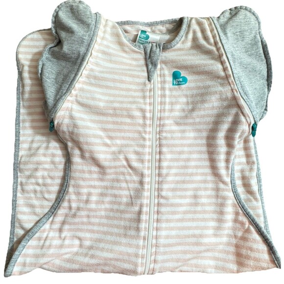 Love to Dream Swaddle UP Transition Bag Pink White L 19-24 lbs TOG 1.0 Zip Wings - Picture 3 of 6